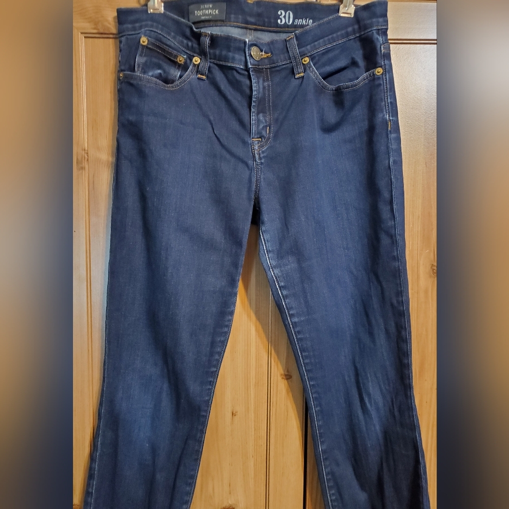 J. Crew Dark Blue Ankle Jeans